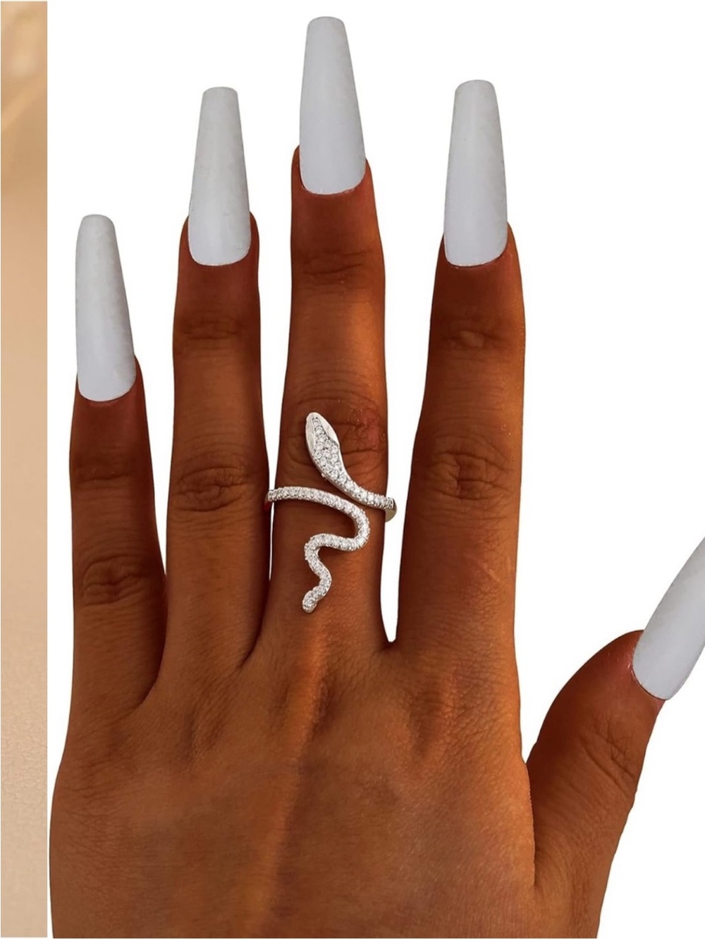 18K Gold Plated Silver Snake Wrap Ring